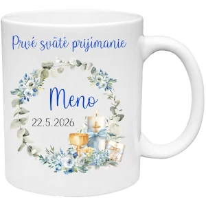 Hrnček Prvé sväté prijímanie chlapec 3   (s krabičkou)