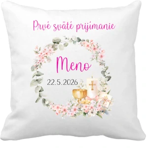 Pamätný vankúšik na prvé sväté prijímanie dievča 3