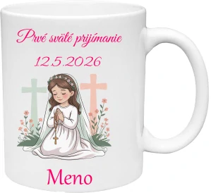 Hrnček Prvé sväté prijímanie dievča 11(s krabičkou)