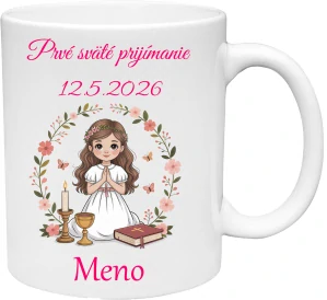Hrnček Prvé sväté prijímanie dievča 12(s krabičkou)
