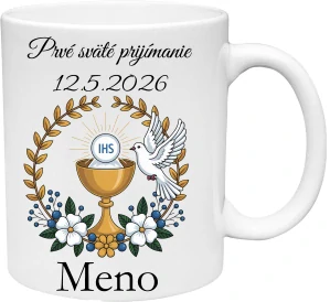Hrnček Prvé sväté prijímanie kalich (s krabičkou)