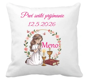 Pamätný vankúšik na prvé sväté prijímanie dievča 10
