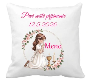 Pamätný vankúšik na prvé sväté prijímanie dievča 11