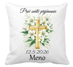 Pamätný vankúšik na prvé sväté prijímanie krížik 1