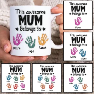 Personalizovaný hrnček: Táto úžasná MAMA patrí... (s krabičkou)