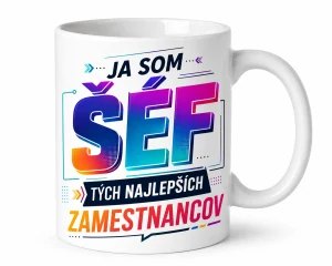 Hrnček pre šéfa – Ja som šéf tých najlepších zamestnancov (s krabičkou)