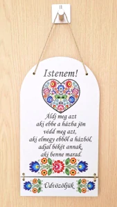 Drevená tabuľa - ISTENEM ! áldj meg azt ...