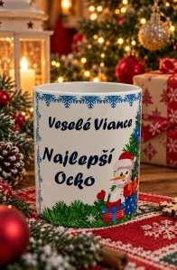 Hrnček Najlepší ocko Veselé Vianoce (s krabičkou)