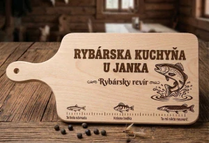 Gravírovaný lopárik Rybárska kuchyňa