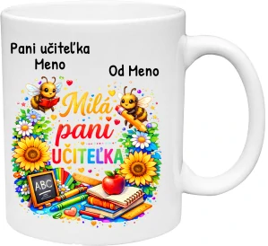 Hrnček „Milá pani učiteľka“ (s krabičkou)
