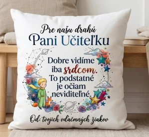 Dekoračný vankúš pre pani učiteľku: „Malý princ“