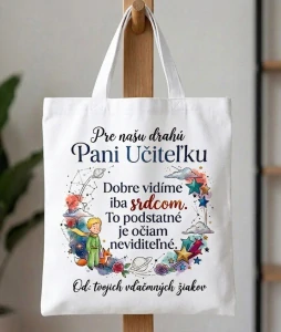 Plátená taška s motívom Malého princa – darček pre pani učiteľku