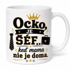 Hrnček Ocko je šéf... keď mama nie je doma (s krabičkou)