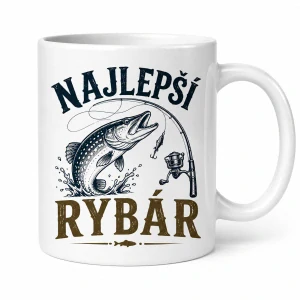 Najlepší rybár – keramický hrnček (s krabičkou)