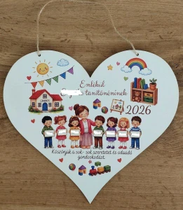 🎁 Personalizovaná drevená tabuľka srdiečko : Darček pre pedagógov