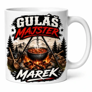 Hrnček Guláš Majster – personalizovaný hrnček s menom (s krabičkou)