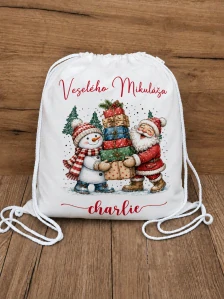 Mikulášske vrecúško s vlastným menom – Veselého Mikuláša