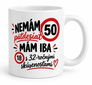 Vtipný hrnček k narodeninám s vlastným vekom – personalizovaný darček (s krabičkou)