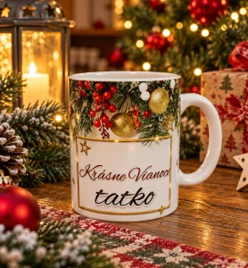 Hrnček Krásne Vianoce tatko(s krabičkou)