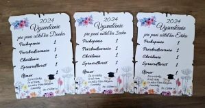 Drevená tabuľa Vysvedčenie pre učiteľku