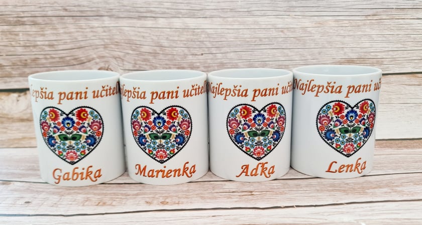 Hrnček najlepšia pani učiteľka (s krabičkou)