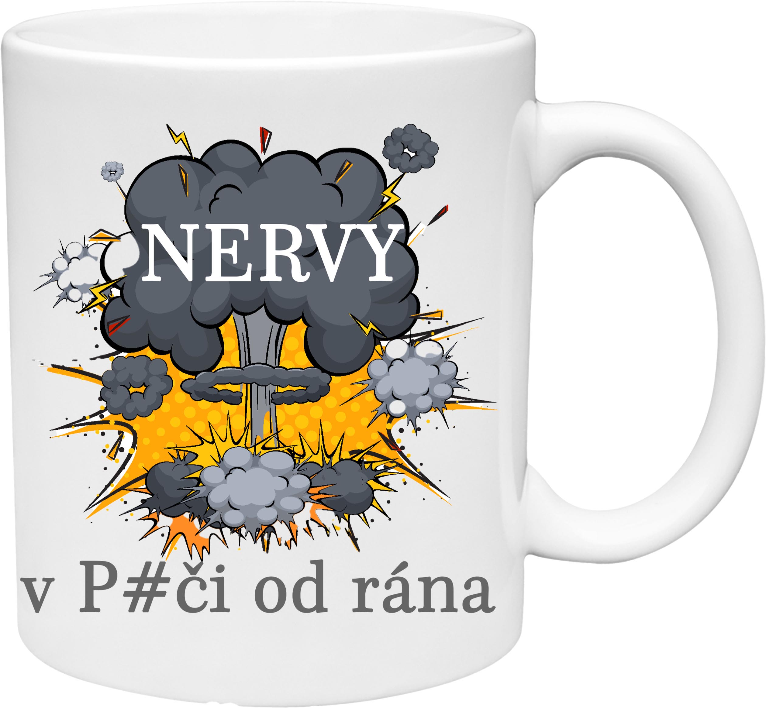 Hrnček Nervy v piči od rána (s krabičkou)