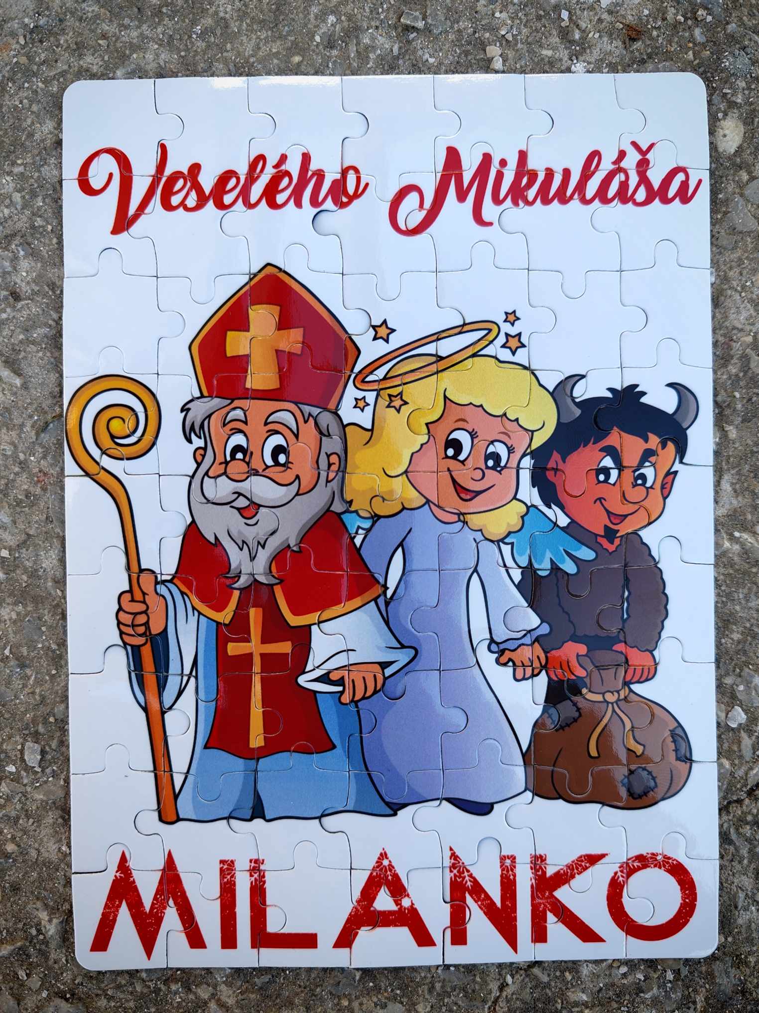 Magnetické puzzle Veselého Mikuláša