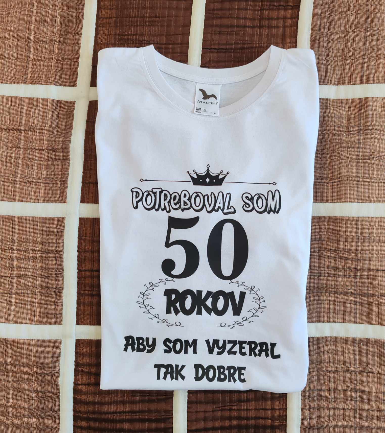 Pánske tričko Potreboval som 50 rokov