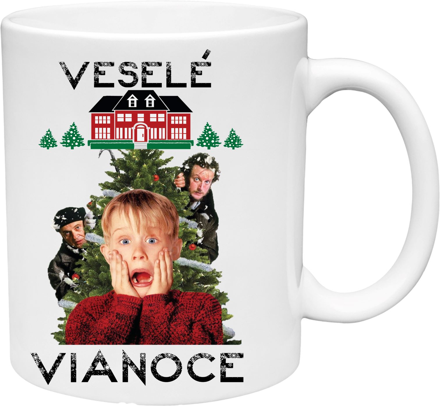 Hrnček Sám doma Veselé Vianoce (s krabičkou)