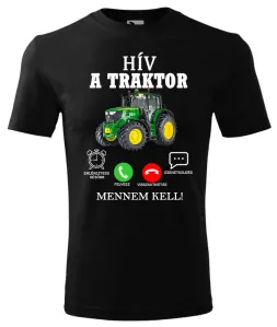Pánske tričko Hív a traktor mennem kel