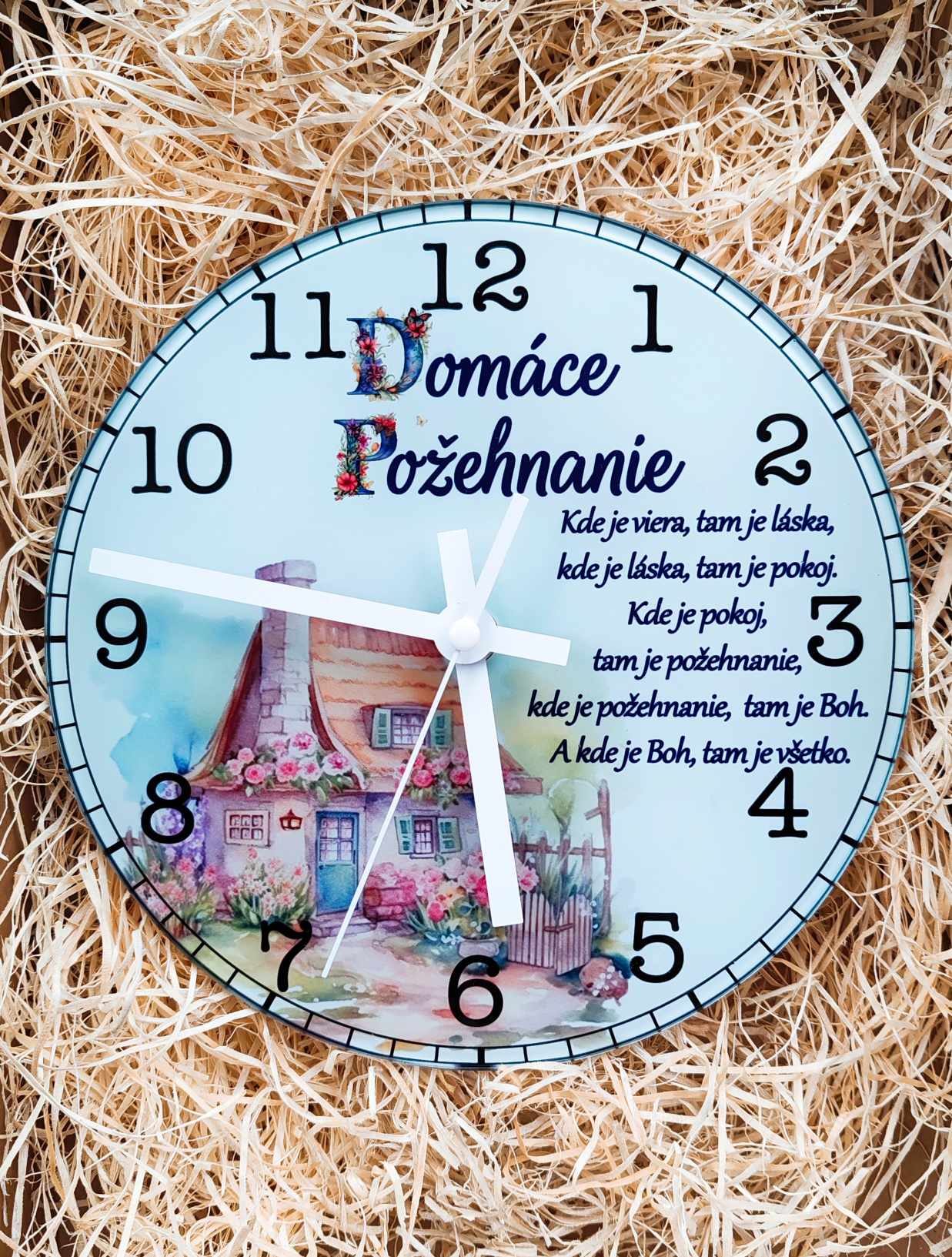 Nástenné hodinky Domáce požehnanie
