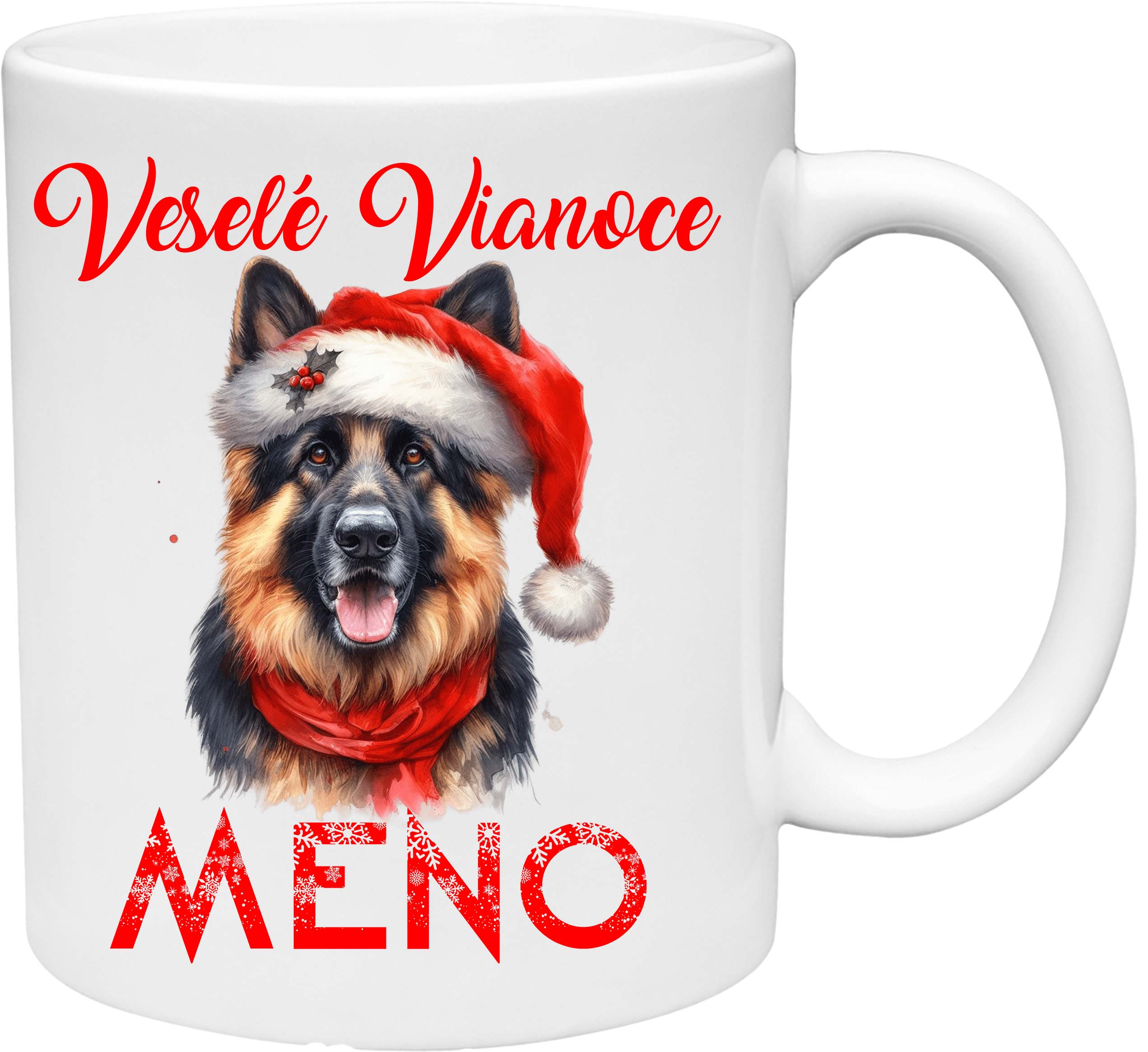 Vianočný hrnček Nemecký ovčiak (s krabičkou)