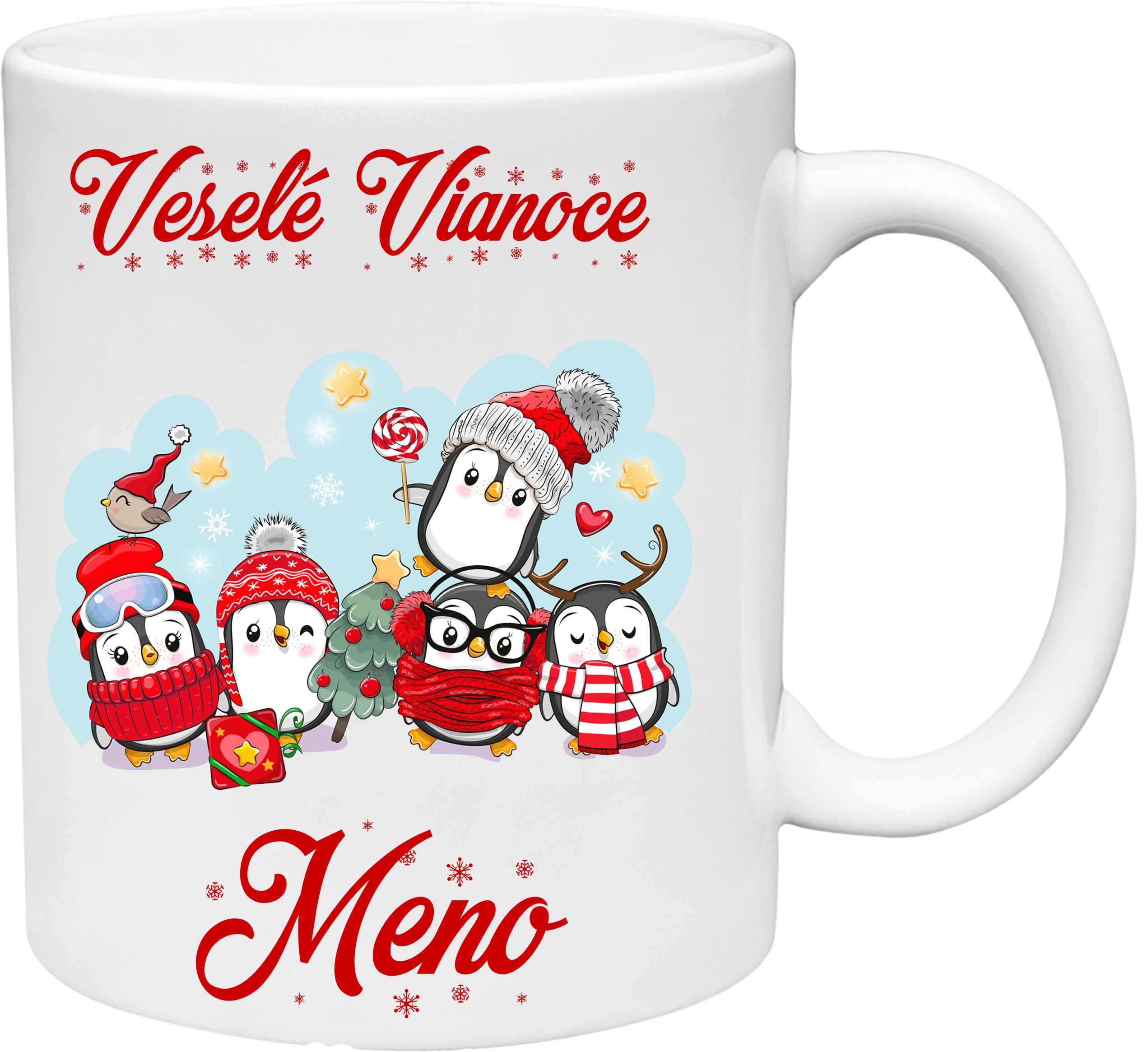 Hrnček tučniaci Veselé Vianoce (s krabičkou)