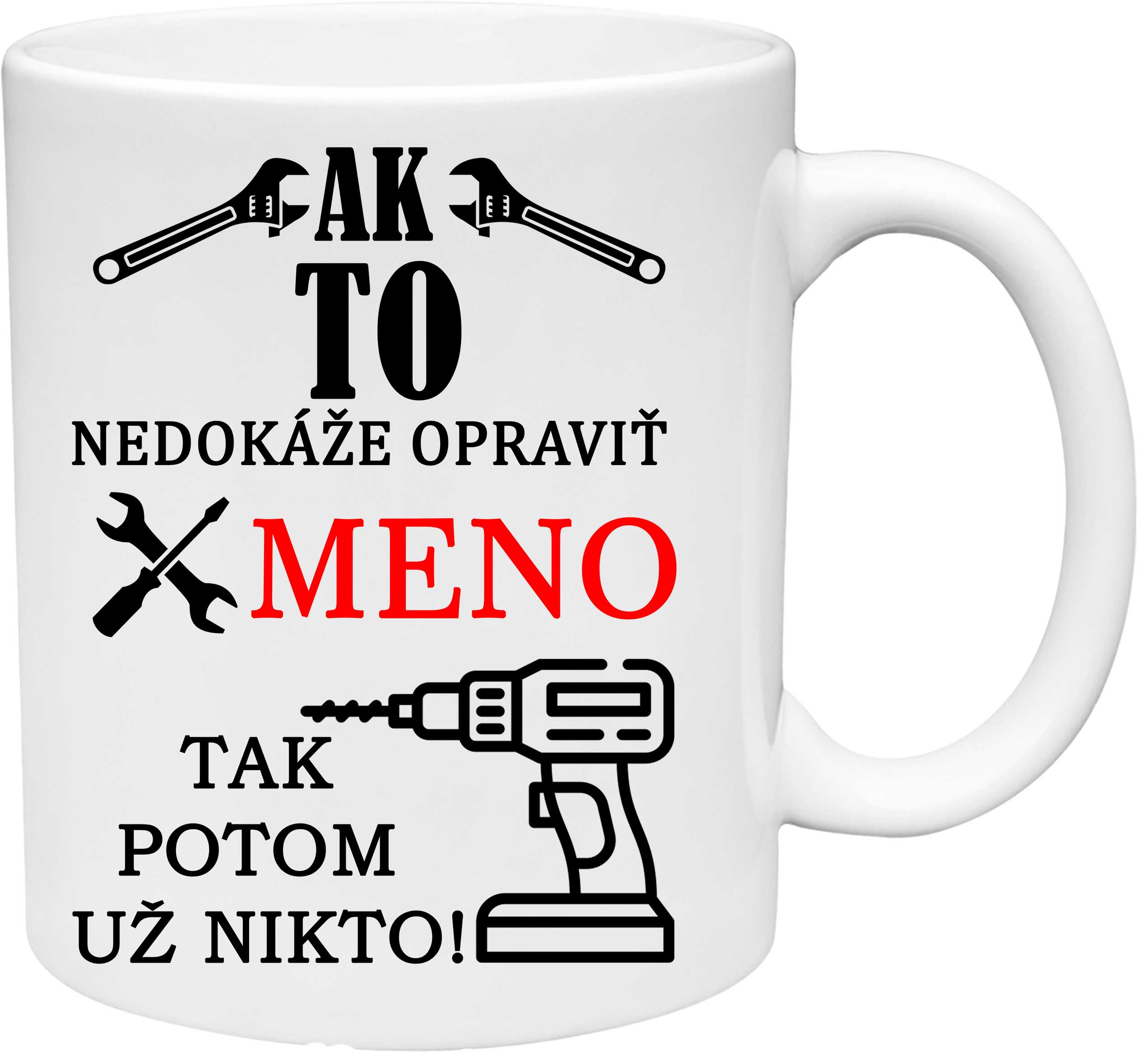 Hrnček Ak to nedokáže opraviť (s krabičkou)