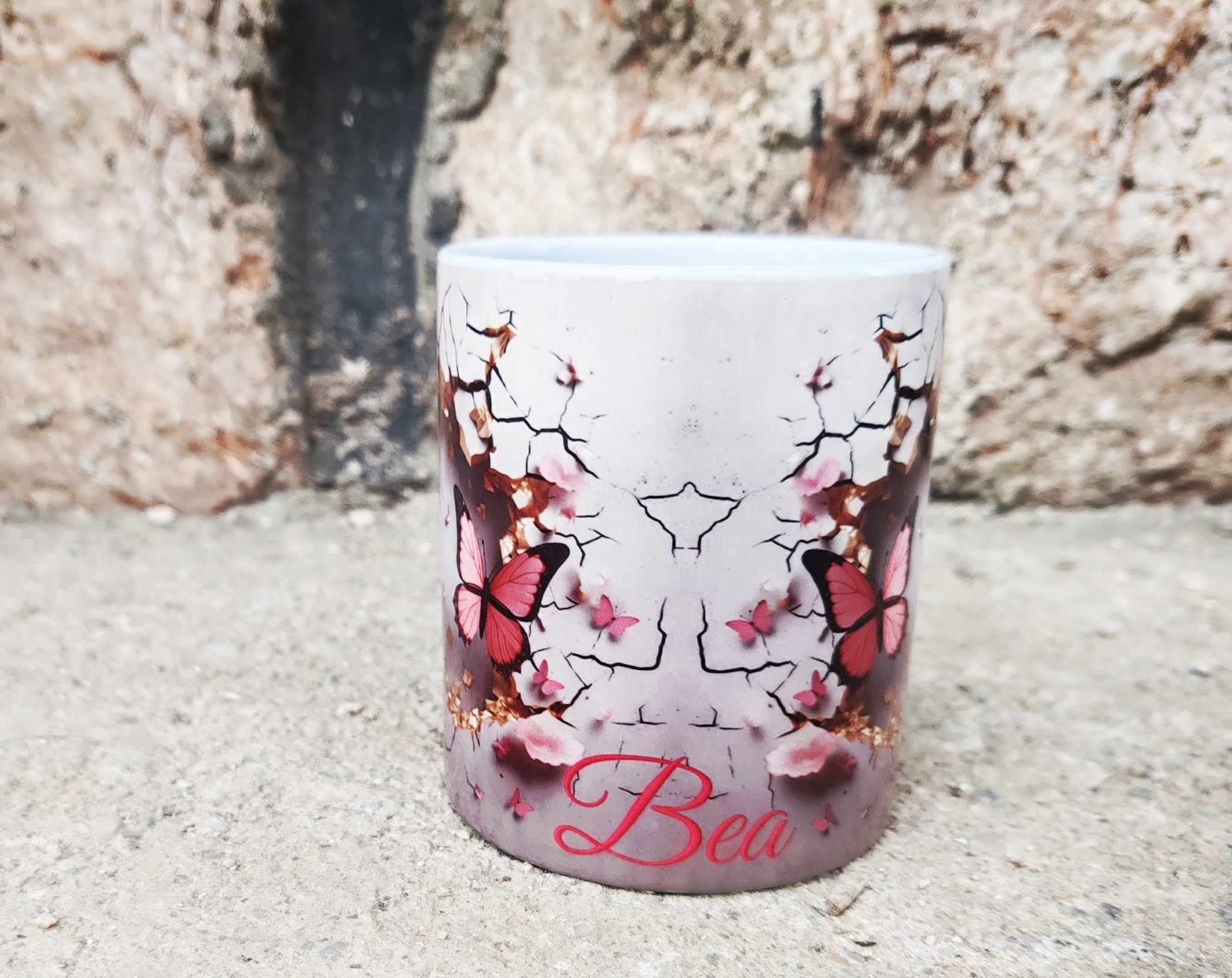 Hrnček kvietky s menom (s krabičkou)