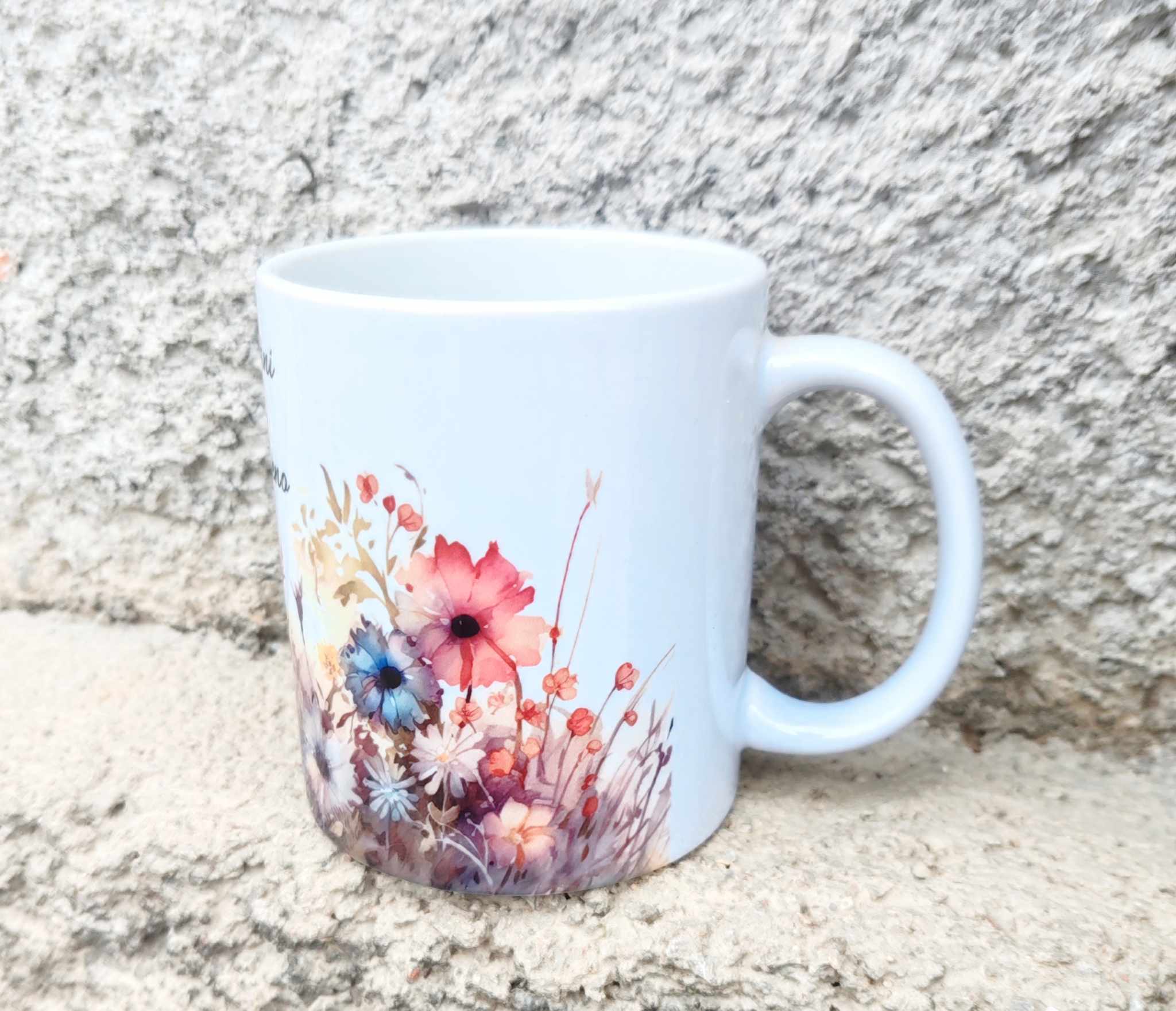 Hrnček Poľné kvety- Najlepšia pani učiteľka (s krabičkou)