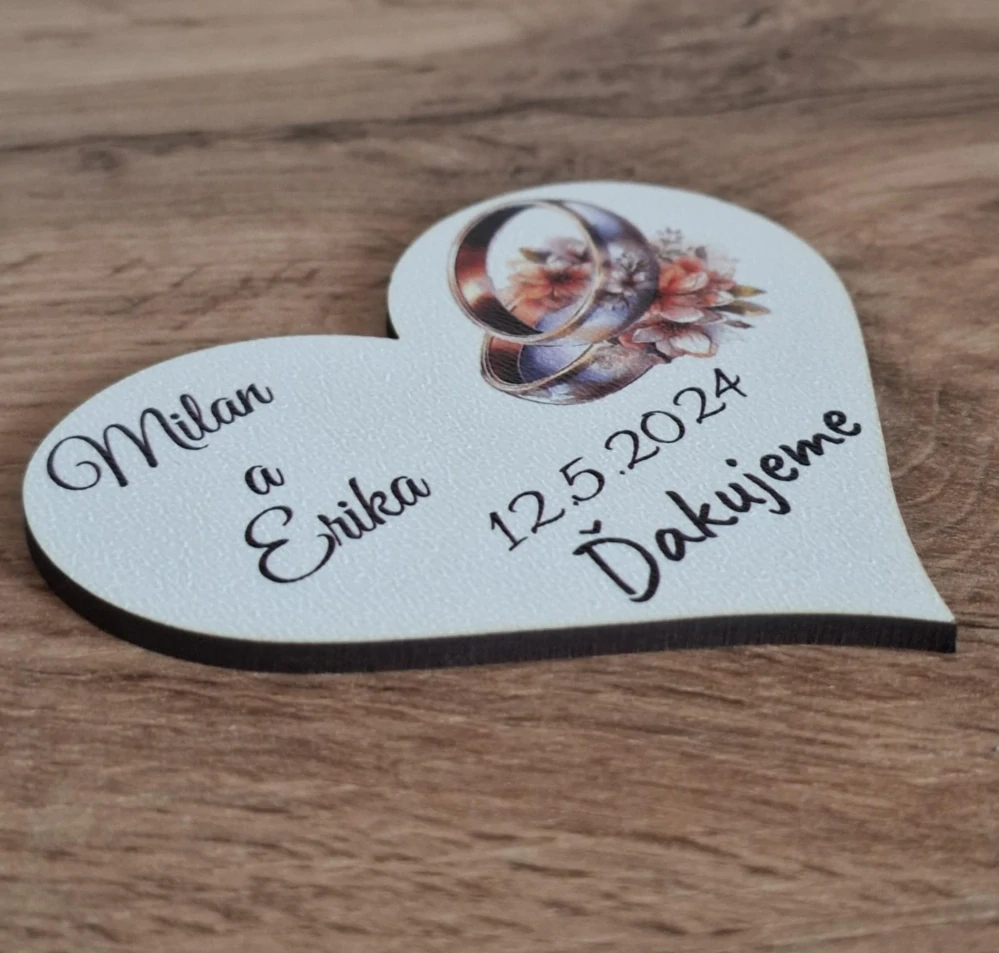 Magnetka svadobná obrúčky