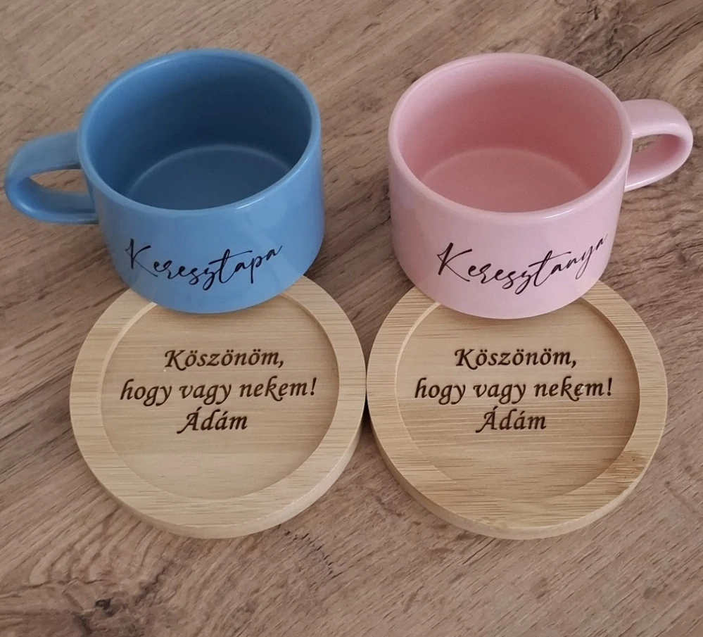 Hrnček Makrónka  Keresztapa - Keresztanya