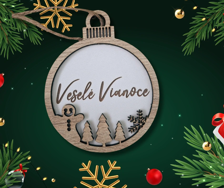Drevené vianočné ozdoby 