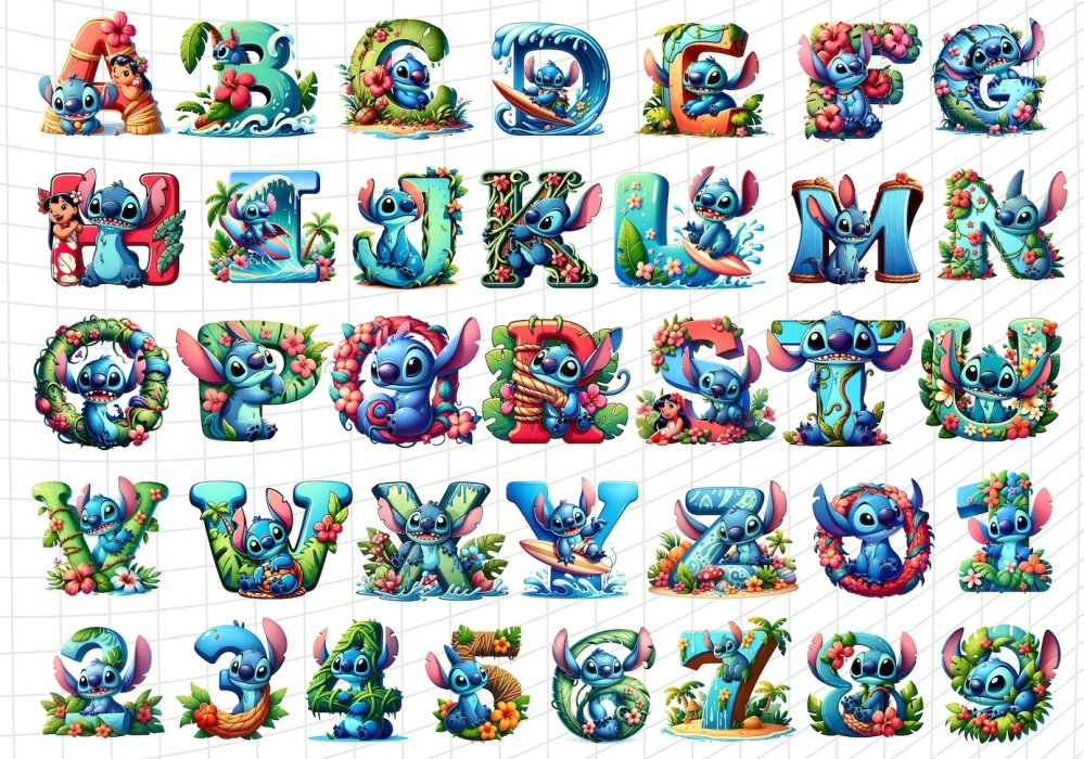 Hrnček Iniciálka Stitch s vlastným Menom (s krabičkou)