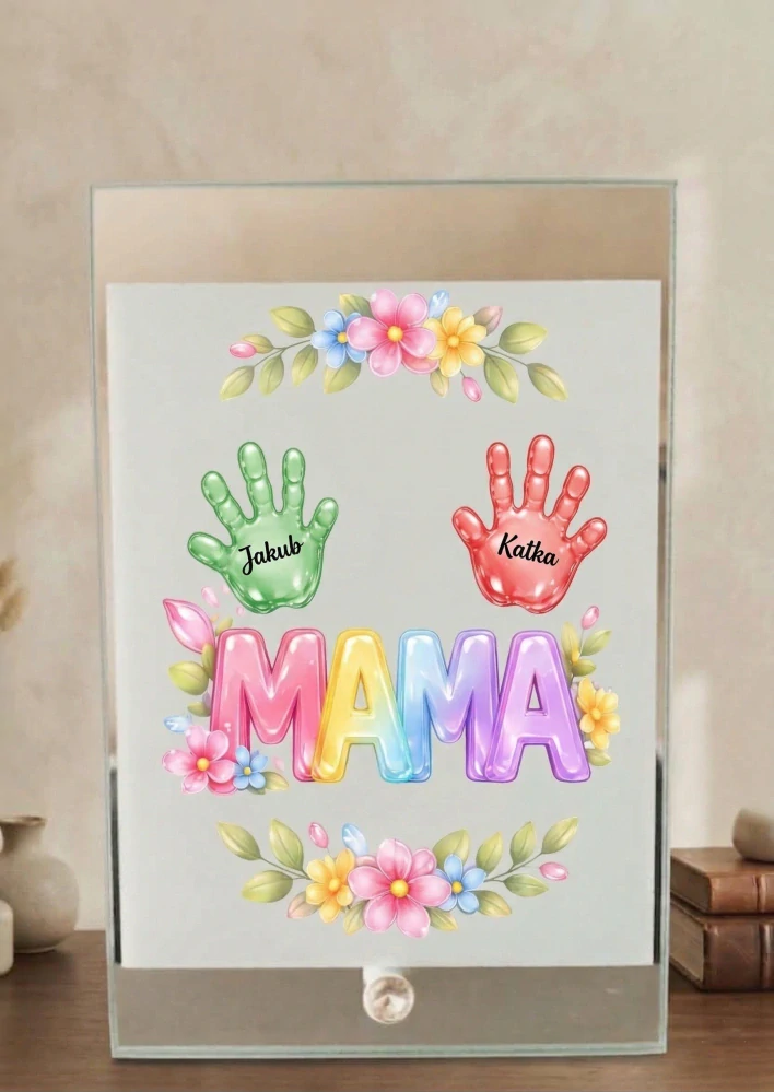 Personalizovaný sklenený fotorám "Pre mamičku