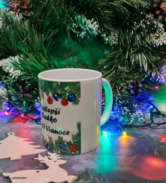 Hrnček Najlepší dedko Veselé Vianoce (s krabičkou)