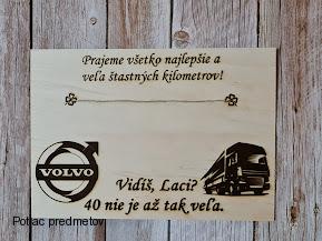 Drevená tabuľa Vidíš... nie je až tak veľa pre kamionistu