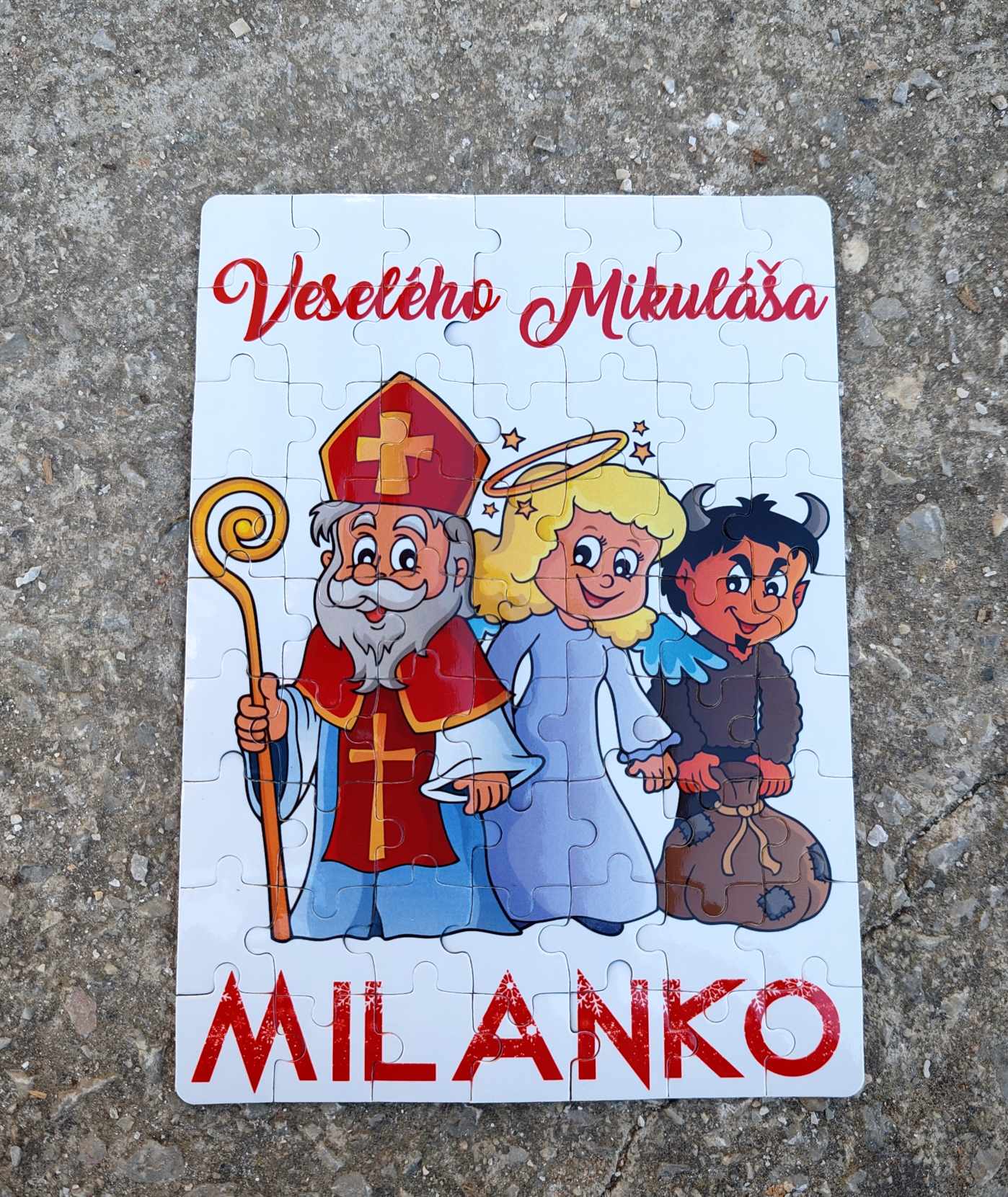 Magnetické veľkonočné puzzle s menom 