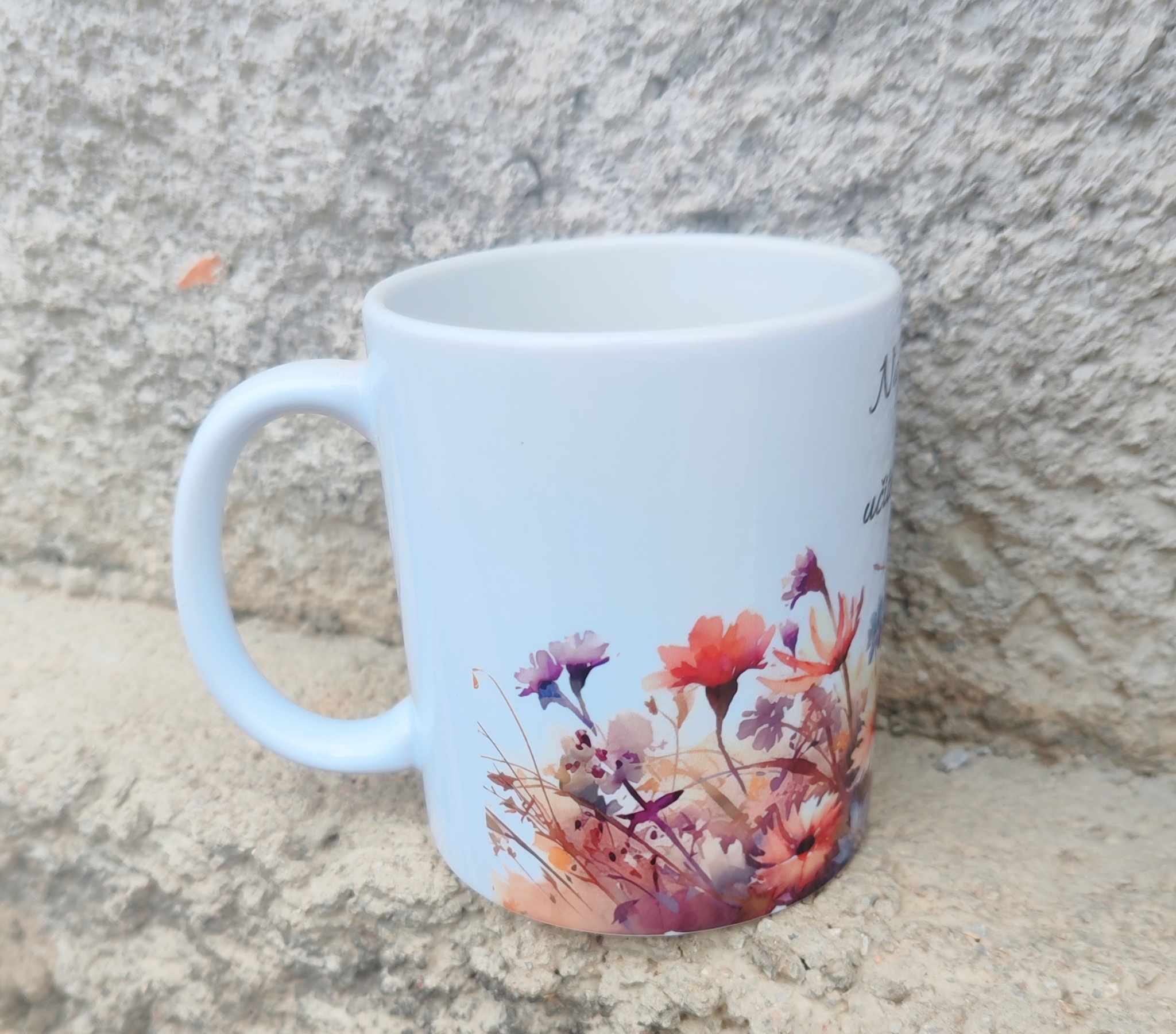 Hrnček Poľné kvety- Najlepšia pani učiteľka (s krabičkou)