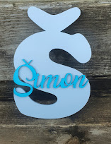 Drevená iniciálka s menom