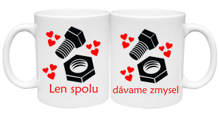 Sada 2 Hrnčeky Len spolu dávame zmysel (s krabičkou)