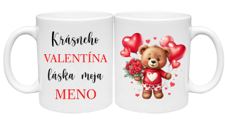 Hrnček Krásneho Valentína - Macík (s krabičkou)