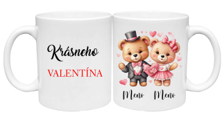 Hrnček Krásneho Valentína - Pár Macík (s krabičkou)