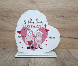 Srdce na stojane Stebou chcem zostarnúť